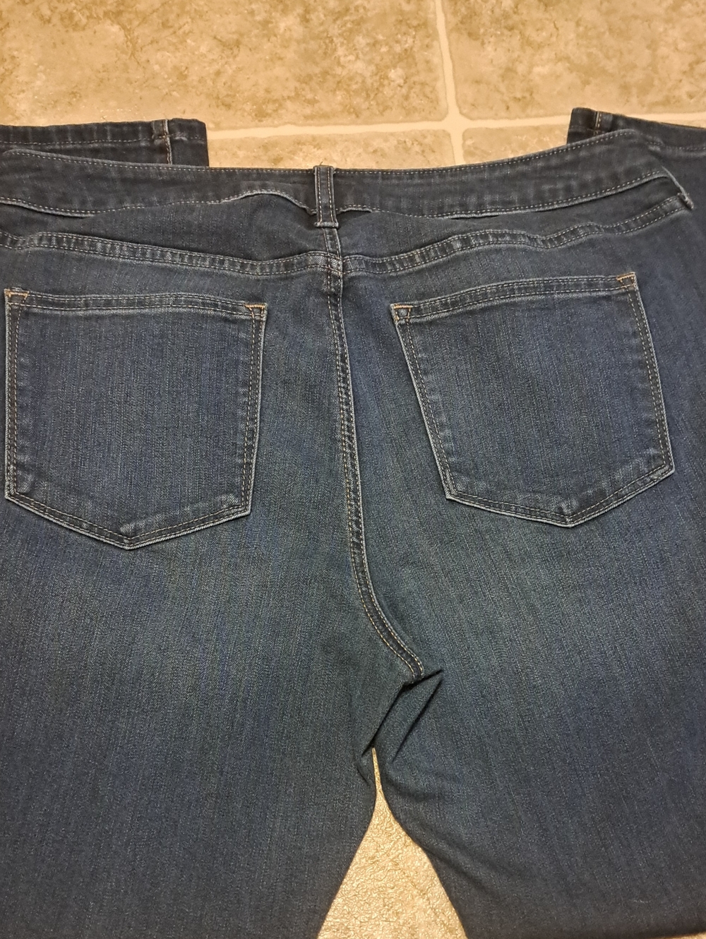 Sonoma Straight-Leg Dark Blue Women's Jeans Size 14R. - Picture 11 of 11